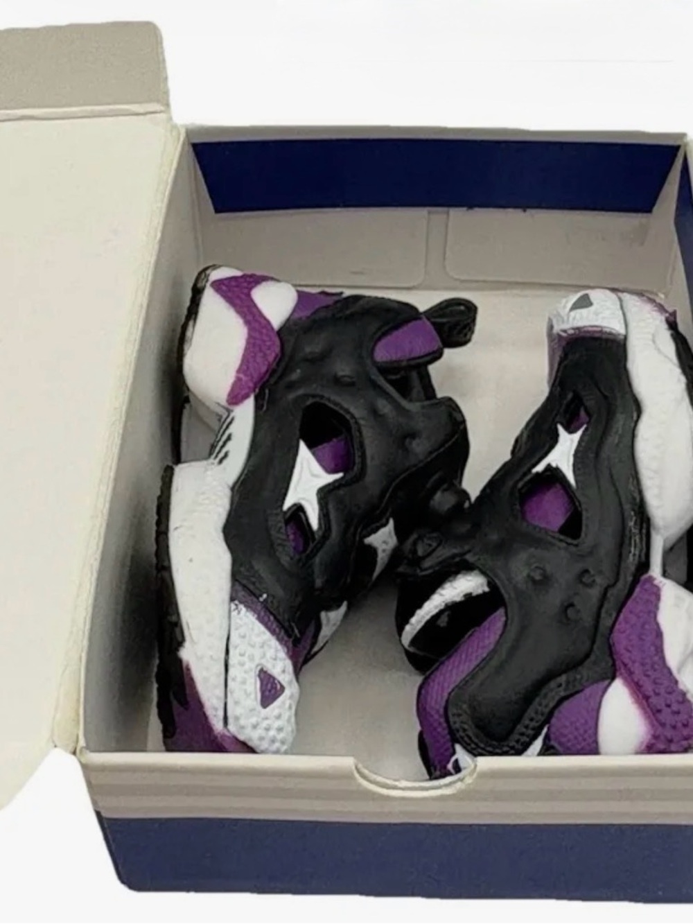 Zuru Mini Brands Reebok Purple and Black Pump-It-Up Sneakers